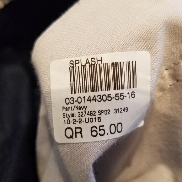 Splash Vintage Cargo Pants Navy Blue Pedal Pushers Pockets Size 16 - Picture 11 of 15